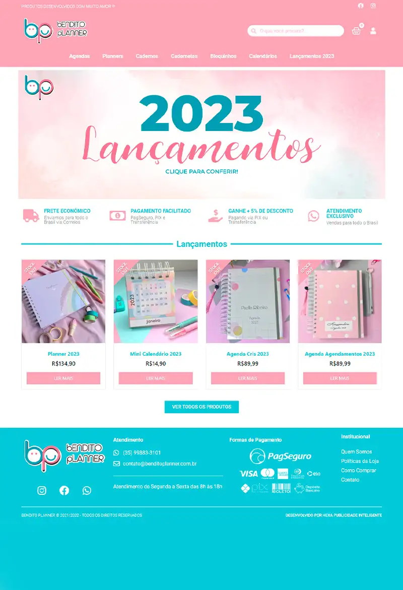 Site desenvolvido pela Synzel — projeto 8